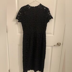 Shoshanna Black Lace Midi Dress Size 6.